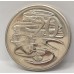 AUSTRALIA 1981 . TWENTY 20  CENTS COIN . VARIETY . 3 1/2 CLAW . SCALLOPED LETTERS